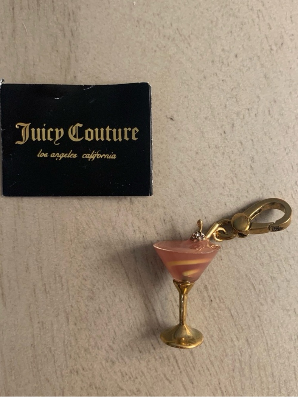 Juicy Couture Pink Martini Charm